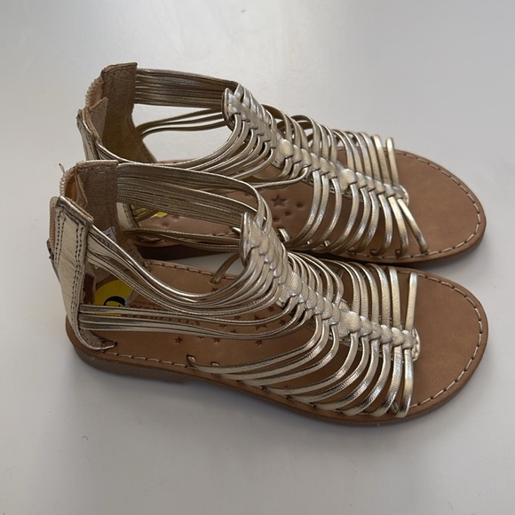 Seychelles NWOT Gold gladiator toddler sandals - Picture 4 of 7